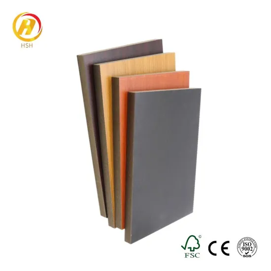 Dubai Market Hot Sales UV Laminated Veneer Slotted Raw MDF Waterproof Glossy Melamine Faced MDF Board for Furniture Decoration Interior