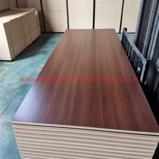 Rich Walnut Color Closet Furniture 12/15/16/17/18/25mm Laminated Melamine MDF Board