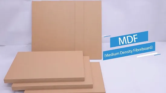 High Quality 15mm/18mm Waterproof UV High Gloss Melamine Veneer Laminated Raw Plain MDF Fiber Board for Furniture and Decoration 