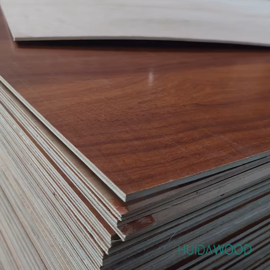 12mm 15mm 16mm 18mm Wood Grain Laminated Faced Melamine Marine Plywood Customization