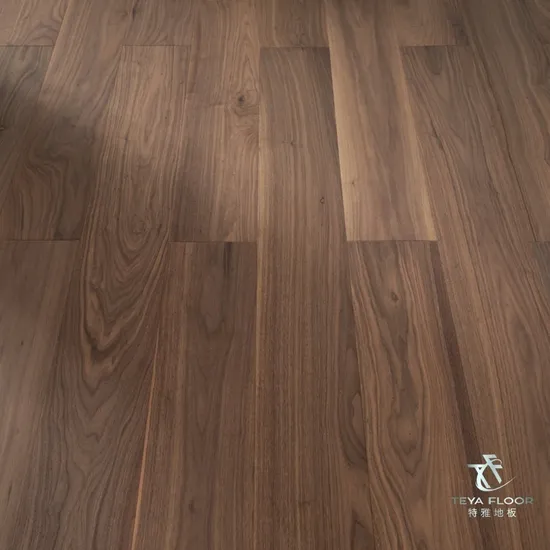 3 Layer Rustic Style American Black Walnut Engineered Wood Flooring 