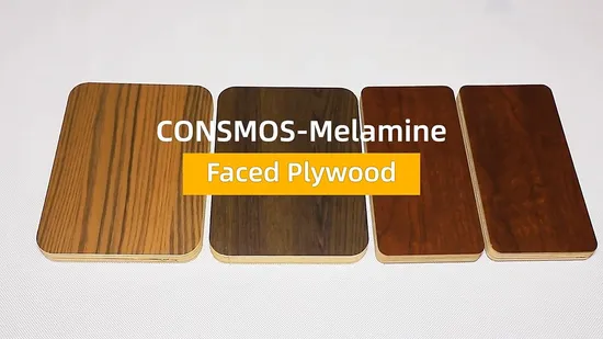 High Quality Wood Grain Waterproof Melamine Laminate Sheets Timber Plywood Wood Panel for Cabinet 