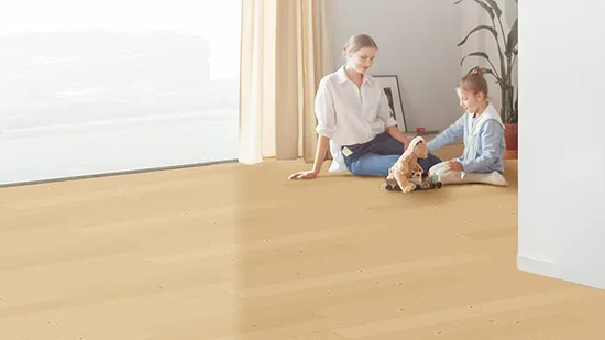 Three Layer Engineered Hardwood Flooring Natural Oak Wood Flooring 