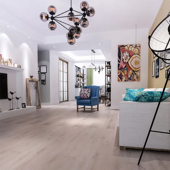 Thick Wear Layer Oak Engineered Wood Flooring HDF Click China Laminate Flooring 