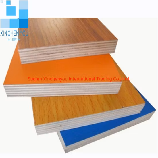 China Suppiler Best Price1220*2440 Size New Design Melamine/Laminate Plywood with Solid Color or Wood Grain for Cabinet and Furniture