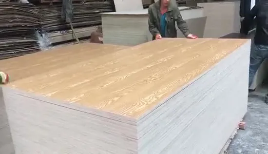 China Plywood Suppiler Best Price1220*2440mm Melamine/Laminate Plywood with Solid Color or Wood Grain for Cabinet and Furniture 